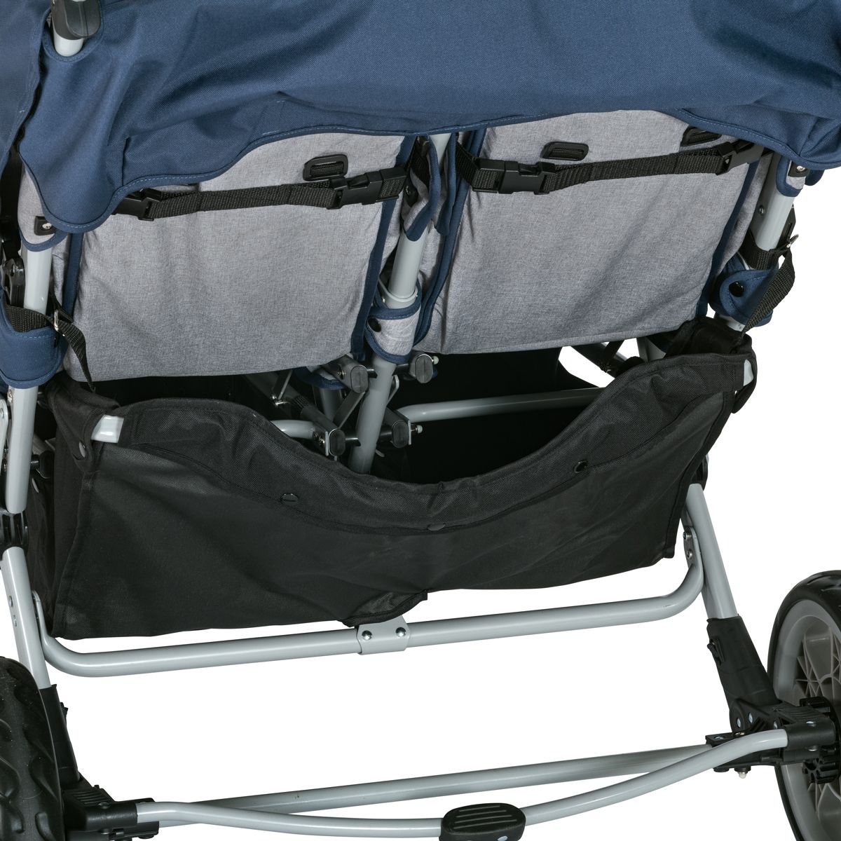 Gaggle® Jamboree 6-Seat Stroller, Navy/Gray