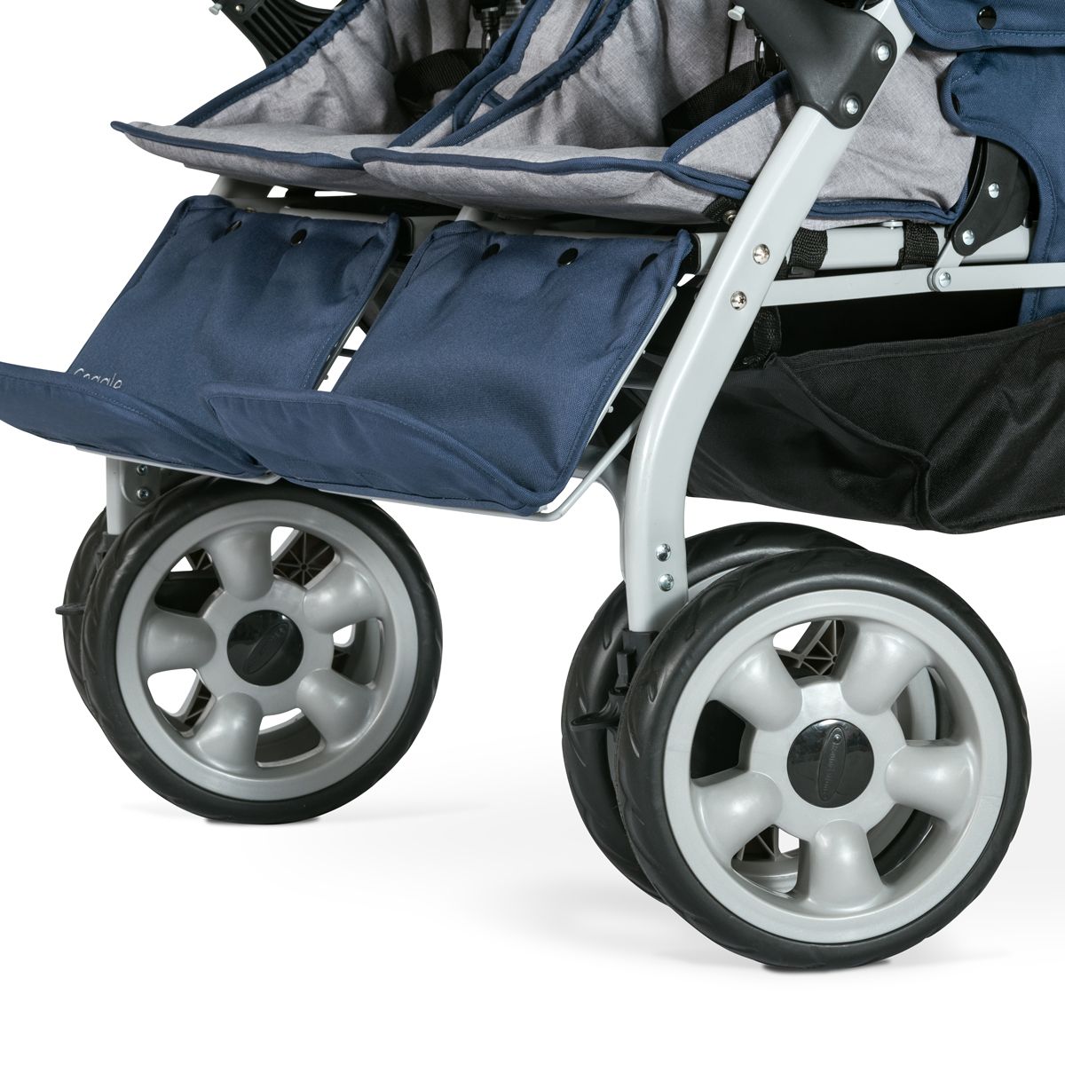 Gaggle® Jamboree 6-Seat Stroller, Navy/Gray