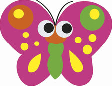 Butterfly Magnetic Whiteboard Eraser