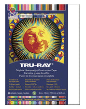 Tru-Ray® Construction Paper, 9" x 12" White