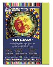 Tru-Ray® Construction Paper, 9" x 12" Brilliant Lime