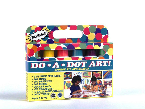 Do A Dot Art Washable Brilliant Sponge Tip Markers 6 colors - Office Depot