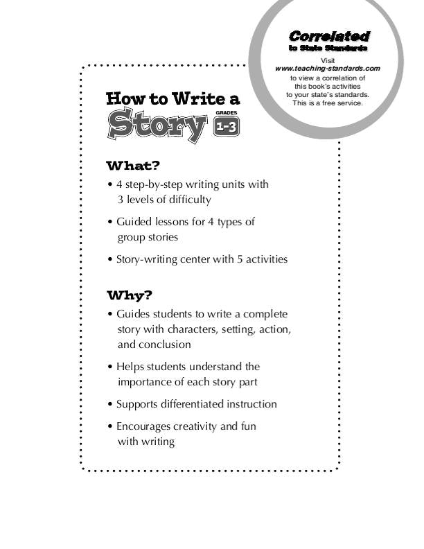 How to Write a Story, Grades 1-3