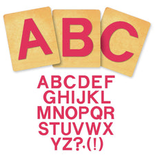 Ellison® SureCut Die Set - Block Alphabet, Capital Letters, 4 Inch