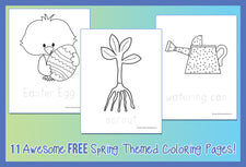 11 Awesome FREE Spring Themed Coloring Pages!