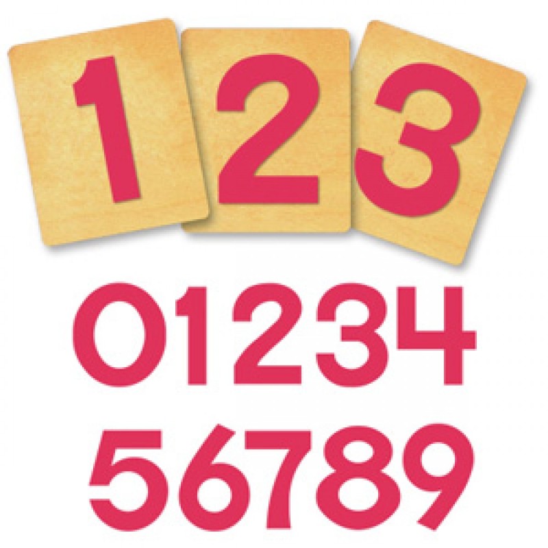 Ellison® SureCut™ Die Set - Block Alphabet, Number Set, 8 Inch
