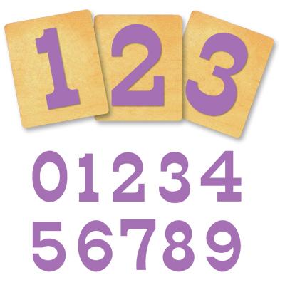 Ellison® SureCut Die Set - Circus Alphabet, Number Set, 4 Inch