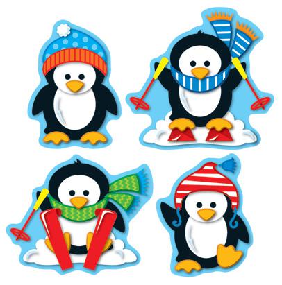 Penguins Shape Stickers