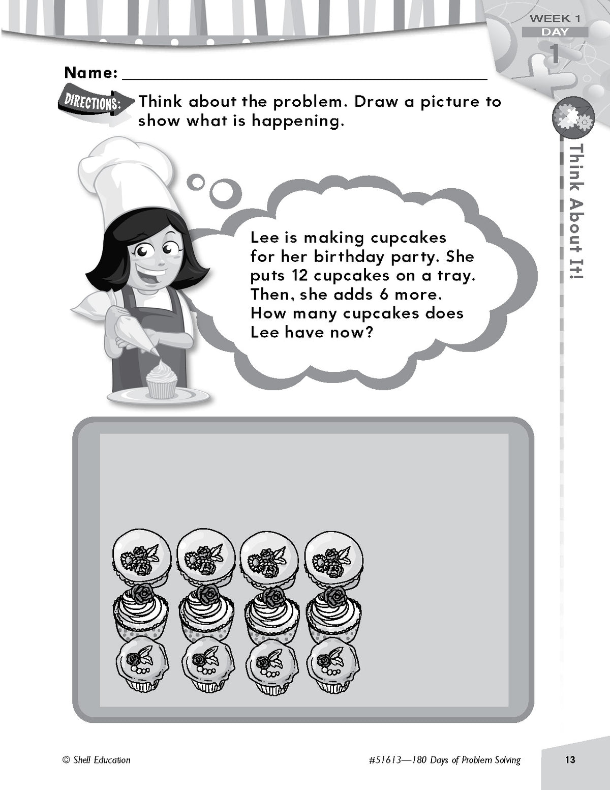 Shell Education 180 Days of Problem Solving for First Grade