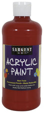 16 Oz Acrylic Paint - Red 