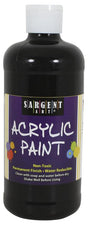 16 Oz Acrylic Paint - Black 