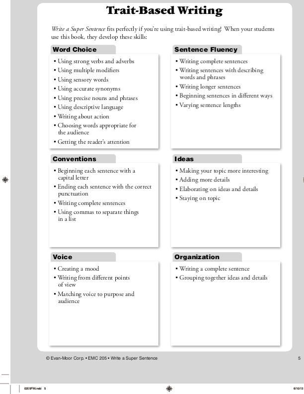 Write a Super Sentence