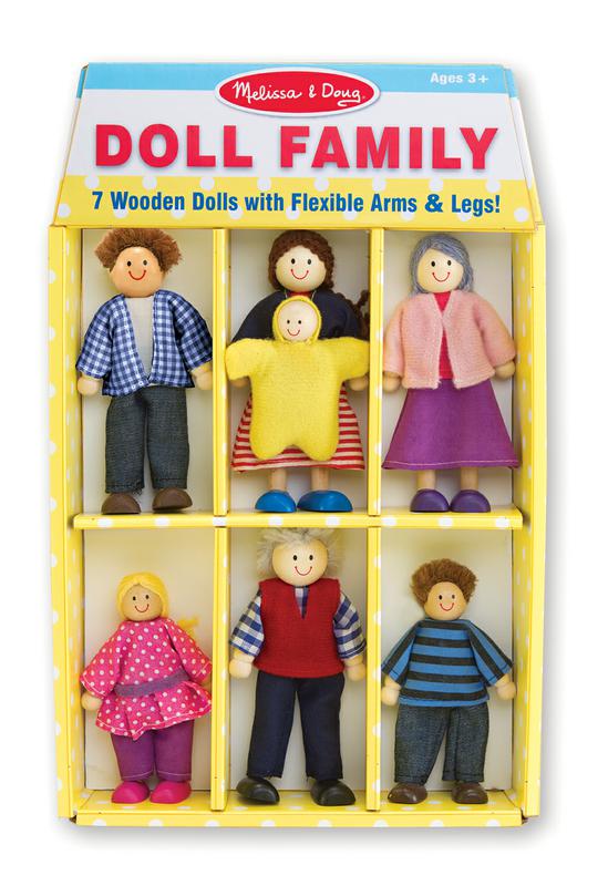 Wooden Doll Family
