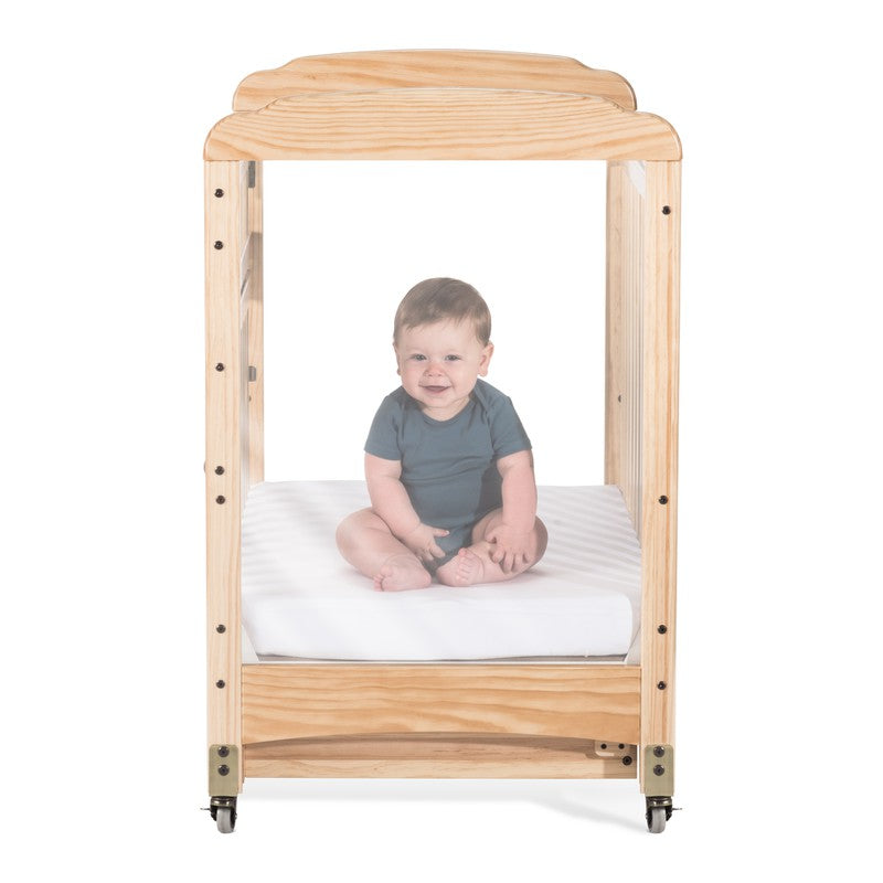 Next Gen Serenity® Compact SafeReach® Crib, Clearview, Natural