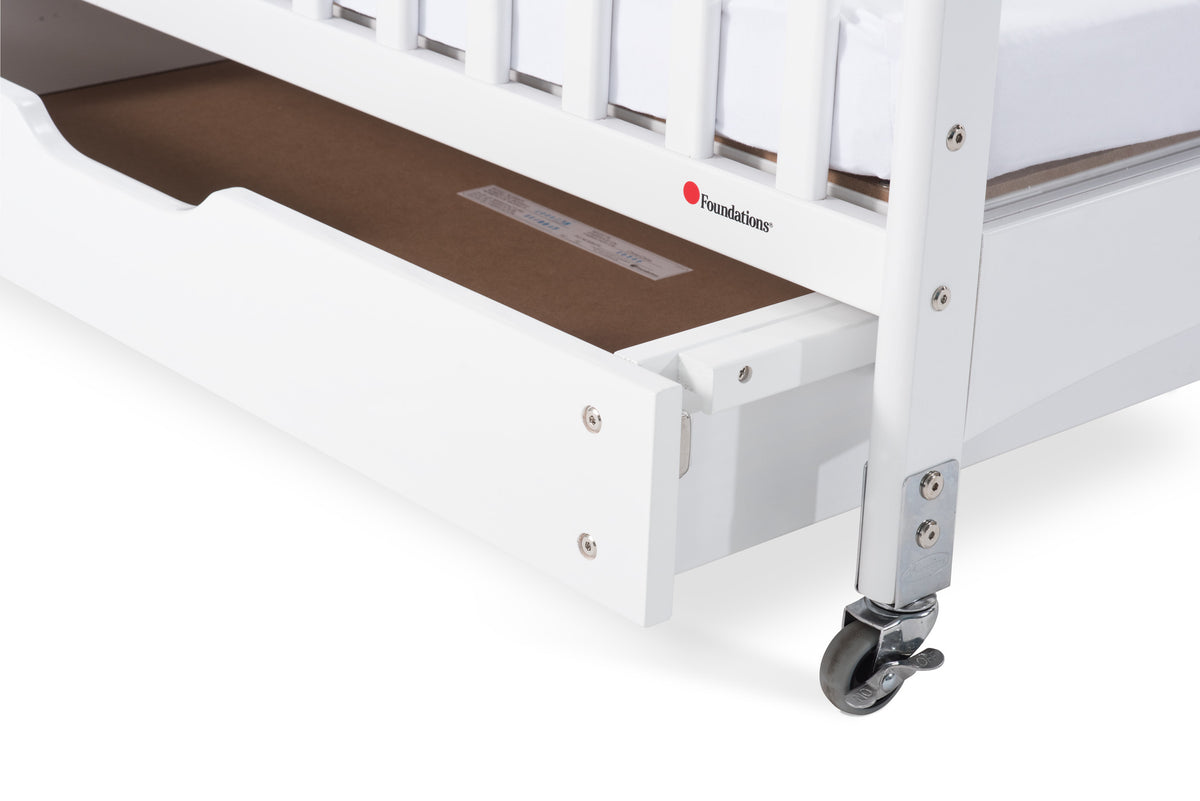 Foundations® EZ Store™ Drawer with MagnaSafe Latch for Compact Next Gen Serenity® Cribs, White