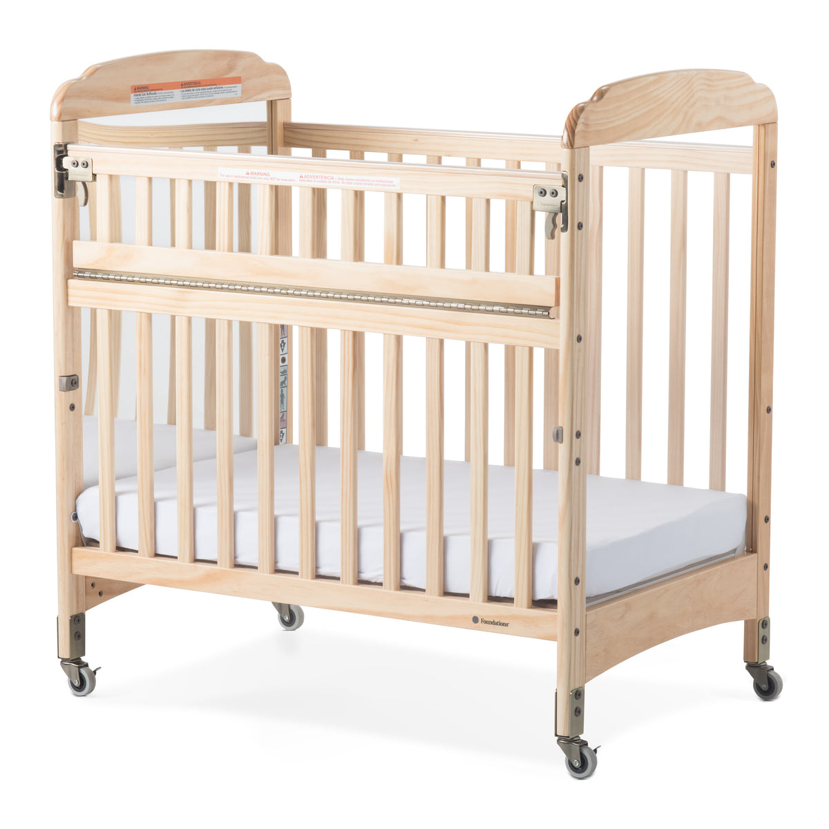 Next Gen Serenity® Compact SafeReach® Crib, Mirror, Natural