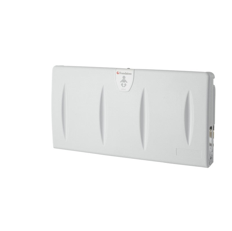 Light Gray Polyethylene Surface-Mounted Changing Station, Horizontal