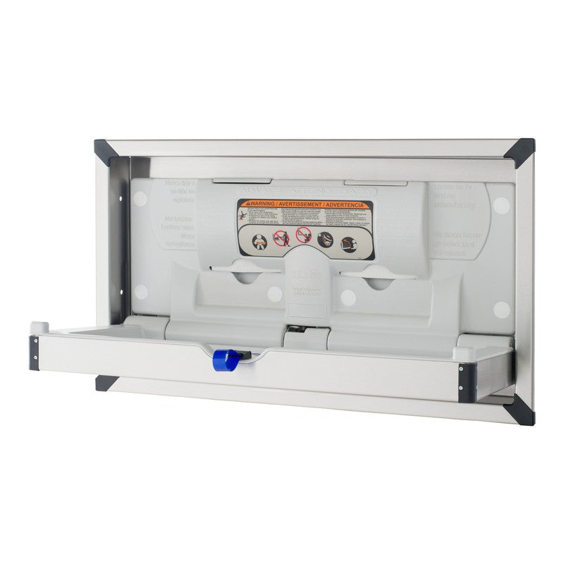 Clad Stainless Steel Changing Station, Recessed