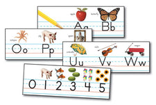 Traditional Manuscript Alphabet with Photographs Bulletin Board Set