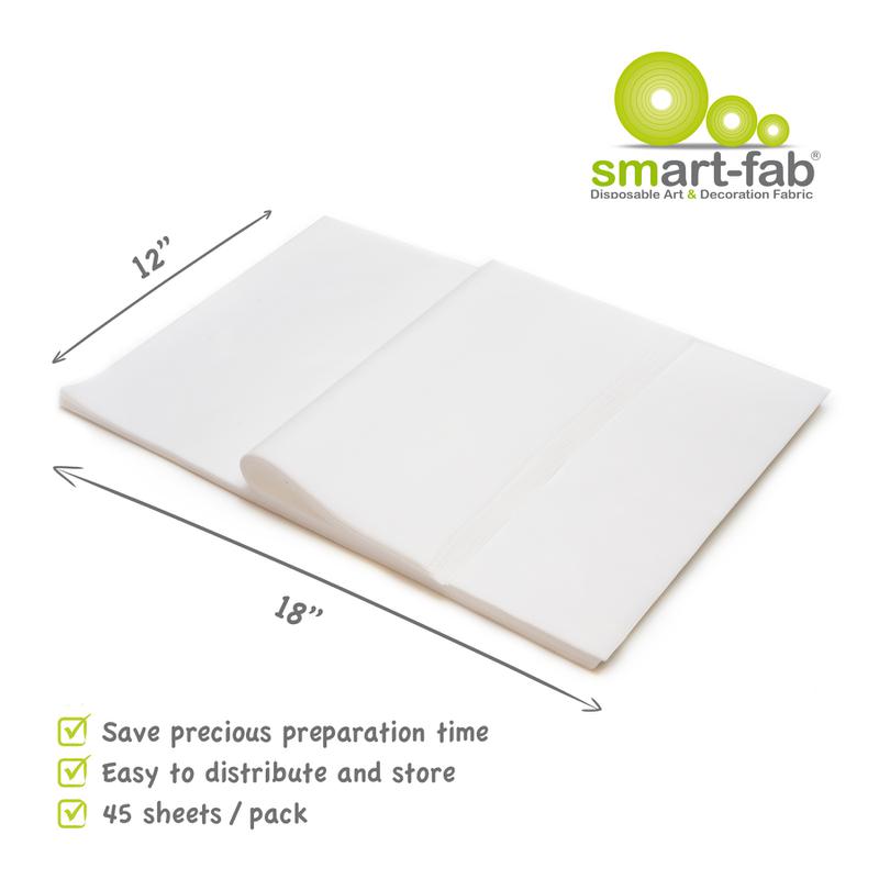 Smart Fab Cut Sheets 12 x 18 White