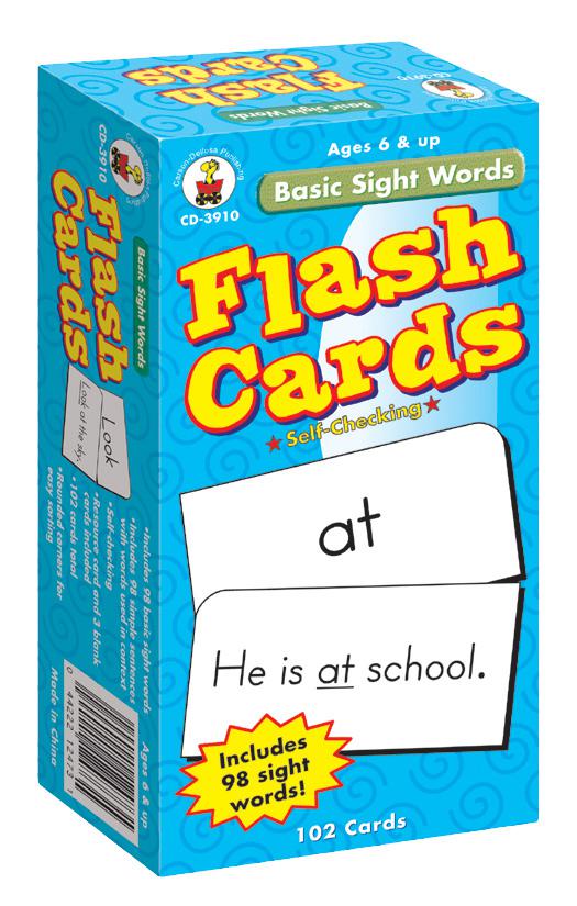 Basic Sight Words Flash Cards