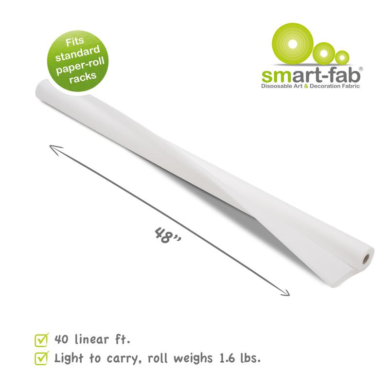 Smart-Fab® White Fabric, 48" x 40' Roll