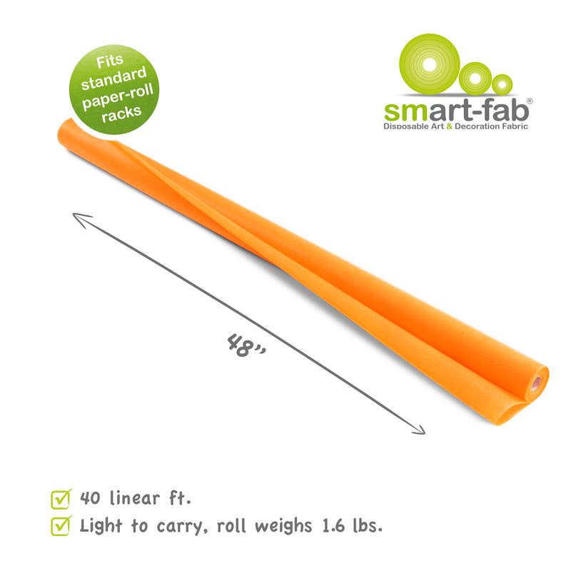 Smart-Fab® Orange Fabric, 48" x 40' Roll