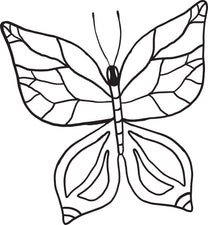 Butterfly Coloring Page #1