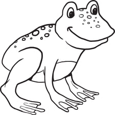Frog Coloring Page #1