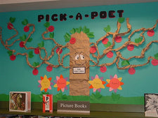 Spring Poetree - April Poetry Themed Bulletin Board