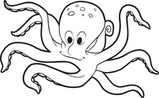 Octopus Coloring Page #1