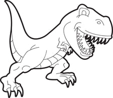 T-Rex Dinosaur Coloring Page #1