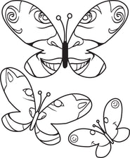 Butterfly Coloring Page #3
