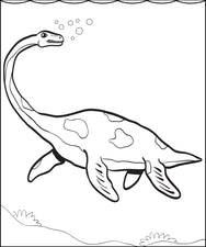 Plesiosaur Dinosaur Coloring Page