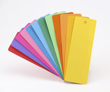 Blank Bookmarks - 100 Assorted Colors