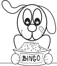 Bingo The Cartoon Dog Coloring Page