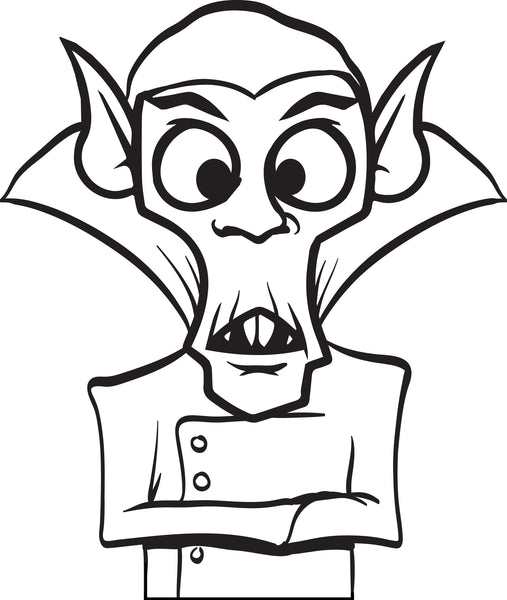 FREE Printable Dracula Coloring Page for Kids #2 – SupplyMe