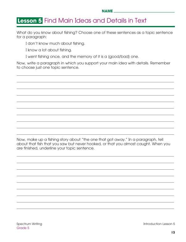 Spectrum Writing Workbook, Grade 5