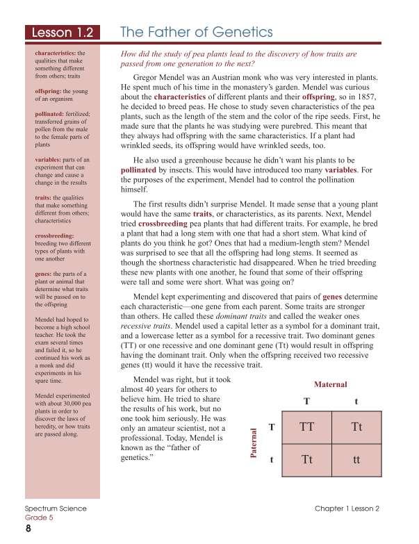 Spectrum Science Workbook, Grade 5