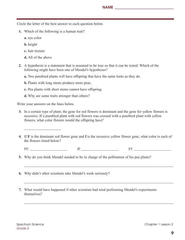 Spectrum Science Workbook, Grade 5