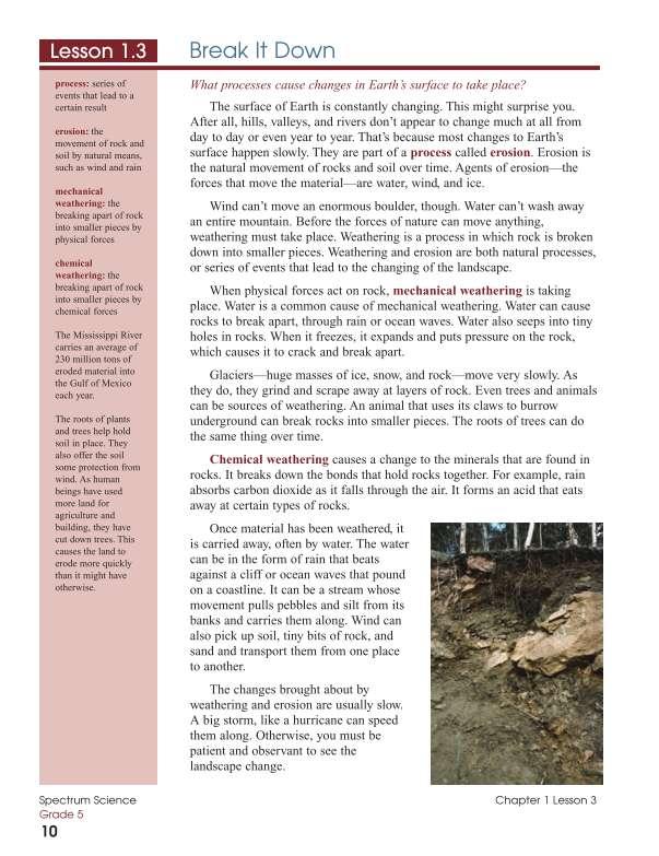 Spectrum Science Workbook, Grade 5