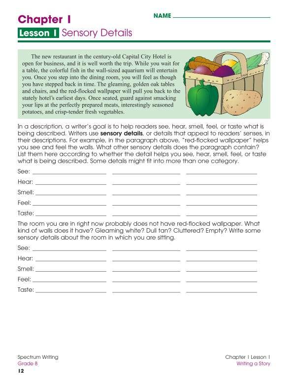 Spectrum Writing Workbook, Grade 8