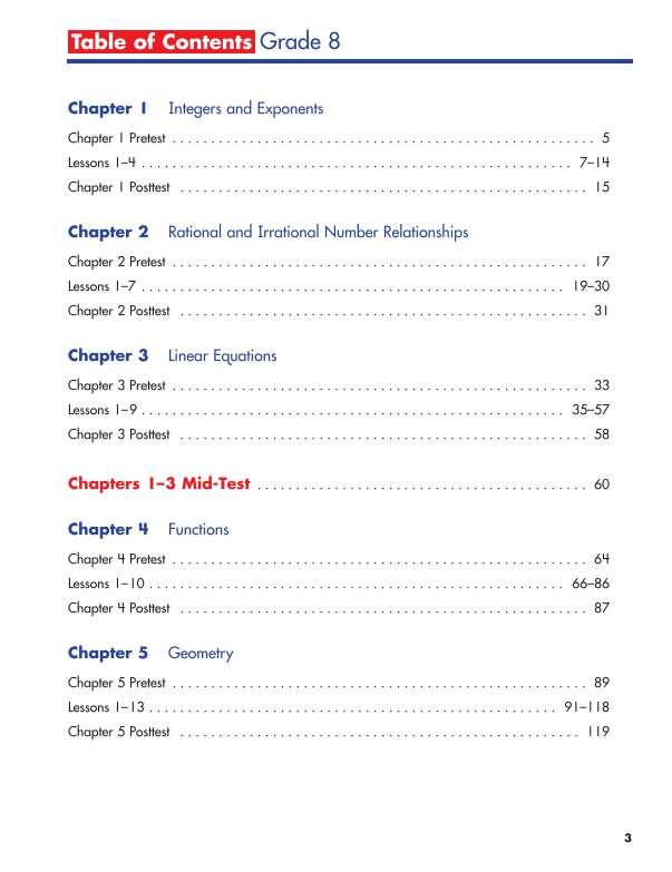 Spectrum Math Workbook, Grade 8