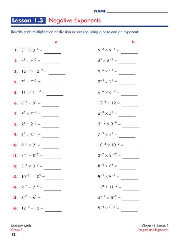 Spectrum Math Workbook, Grade 8