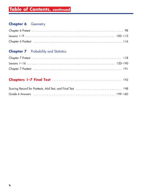 Spectrum Math Workbook, Grade 6