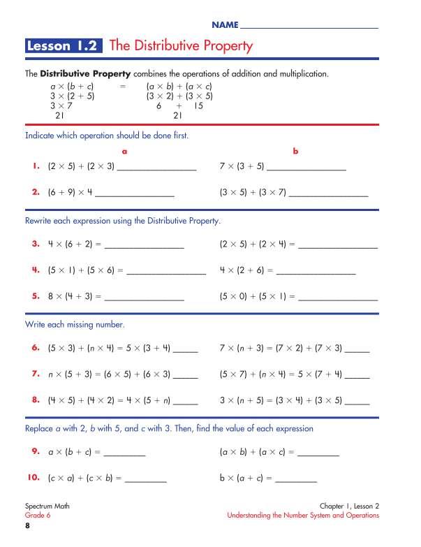 Spectrum Math Workbook, Grade 6
