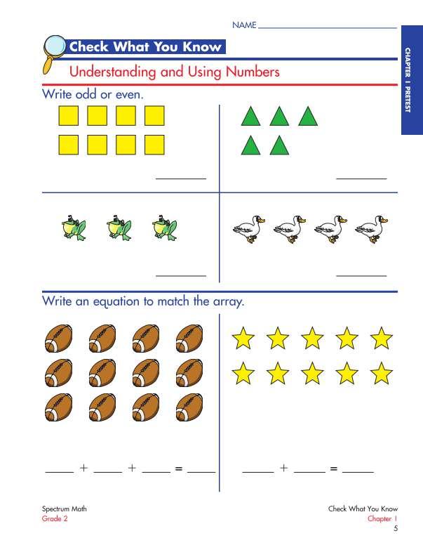 Spectrum Math Workbook, Grade 2