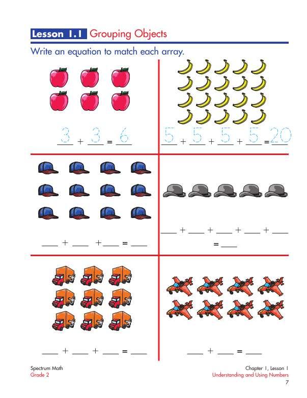 Spectrum Math Workbook, Grade 2
