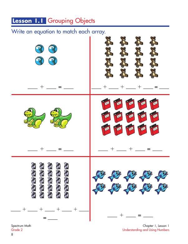 Spectrum Math Workbook, Grade 2