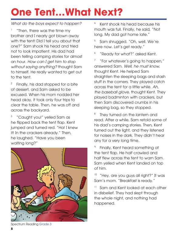 Spectrum Reading Workbook, Grade 3